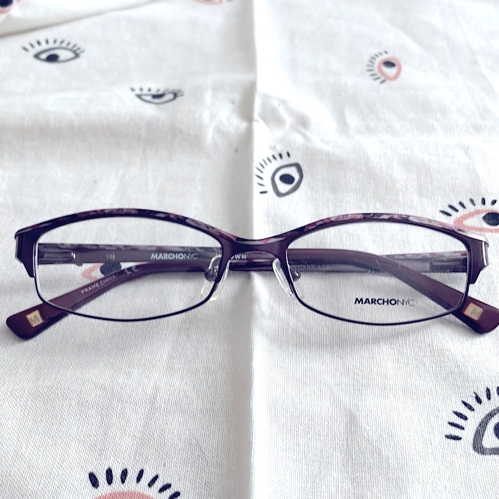 Marchon NYC carriage 601. 51 16 135. Women’s eyeglass frame, new metal glasses. - Picture 2 of 8